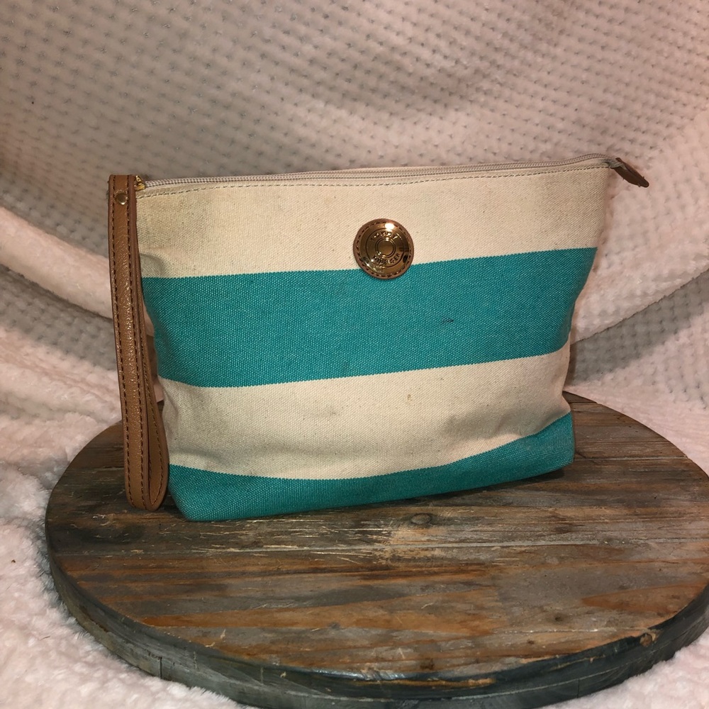 Canvas Tommy Hilfiger striped Wristlet